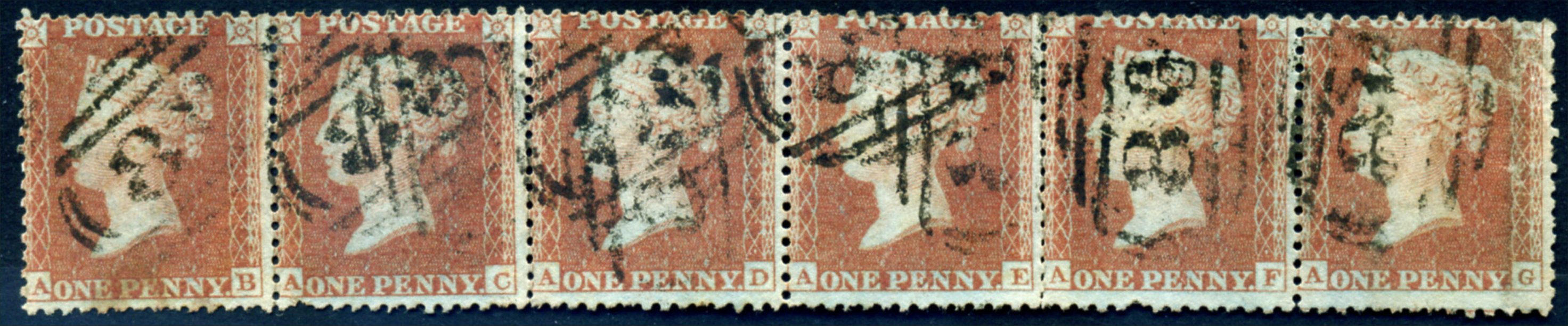 Plate 15 A-B, A-C, A-D, A-E, A-F, A-G