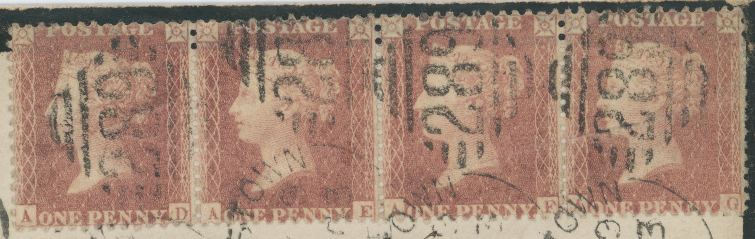 Plate 52 A-E, A-F, A-G, D-E, D-F, D-G