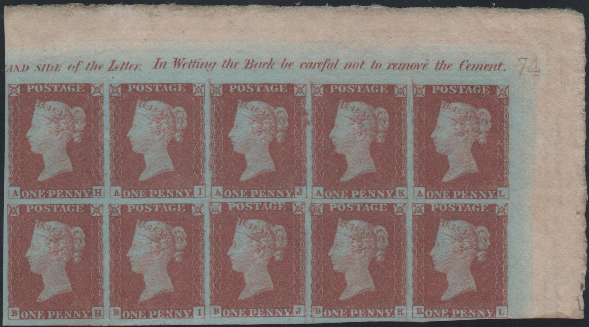 Plate 74 A-H, A-I, A-J, A-K, A-L